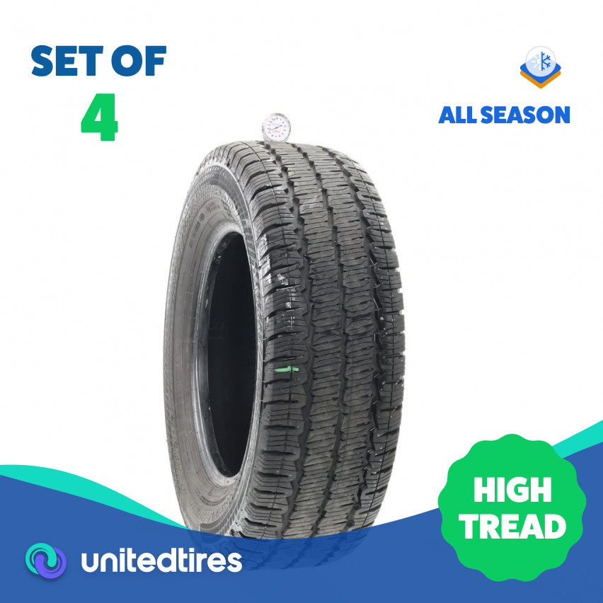 Set of (4) Used 235/65R16C Continental VanContact A/S 121/119R – 9.5-11/32
