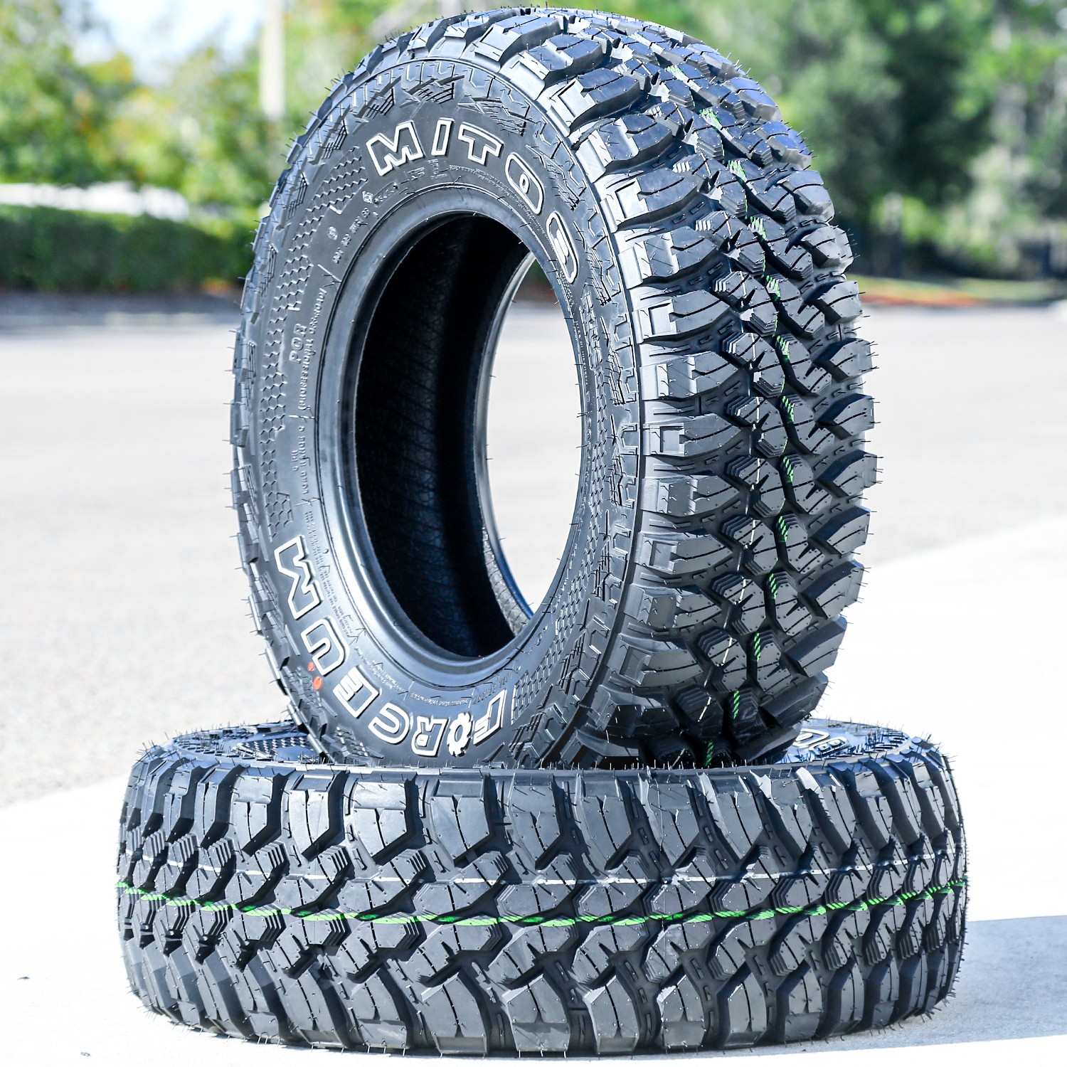 4 Tires LT 235/75R15 Forceum M/T 08 Plus MT Mud Load C 6 Ply (OWL)