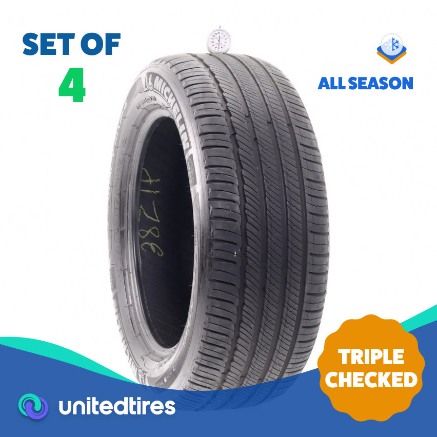 Set of (4) Used 235/55R18 Michelin Primacy MXM4 VOL 100H – 7-8/32