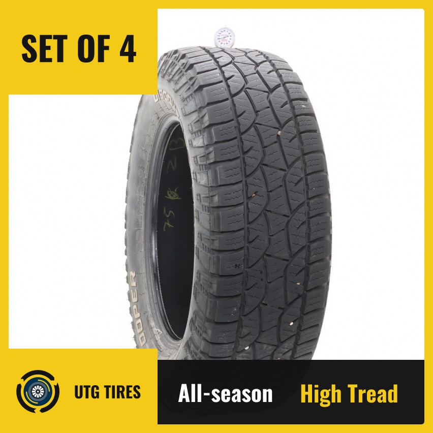 Set of (4) Used LT 275/65R20 Cooper Discoverer ATP II 126/123S – 9.5-10.5/32