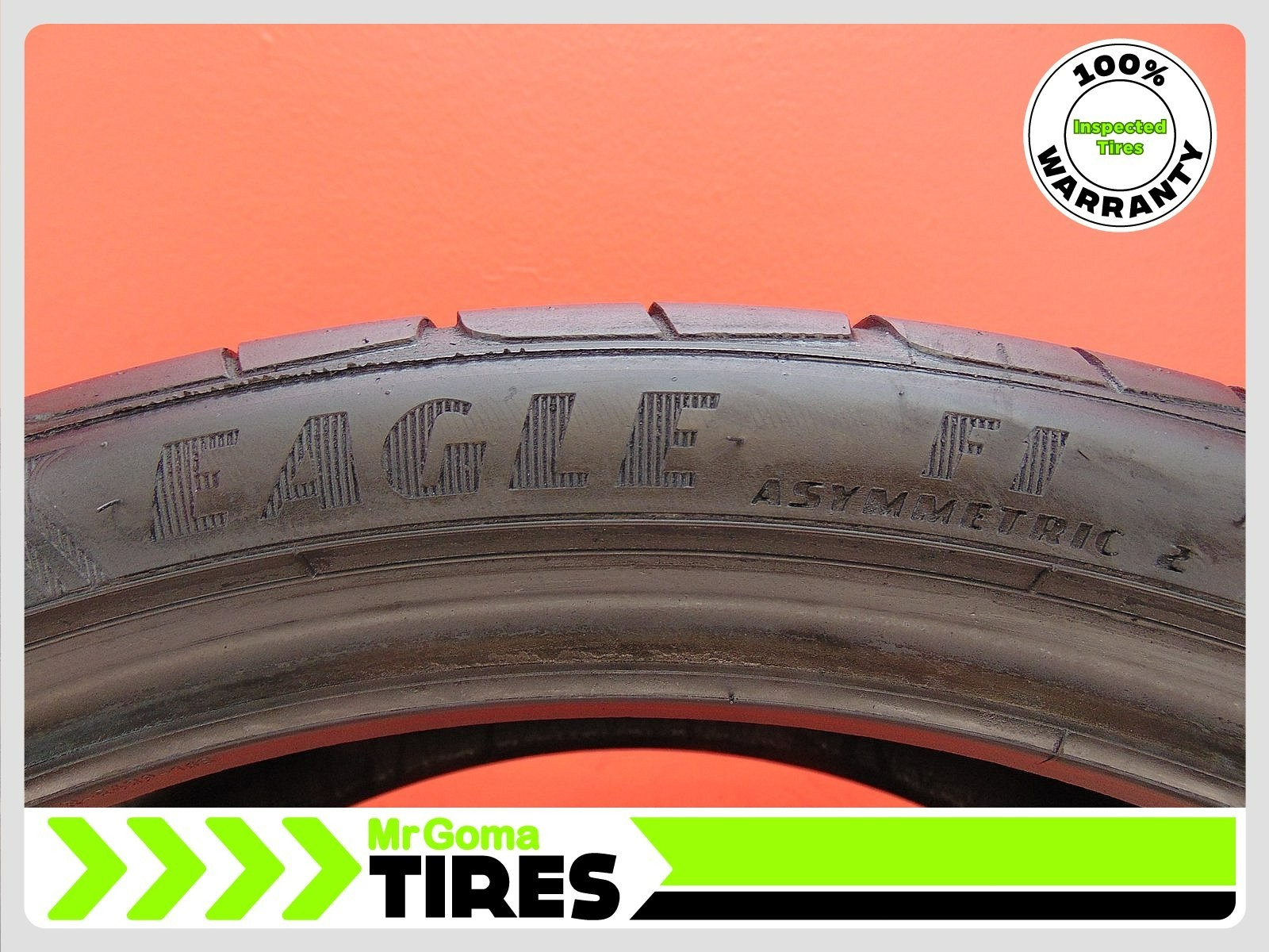 2 GOODYEAR EAGLE F1 ASYMMETRIC 2 NO XL 235/35ZR20 USED TIRES 7.3/32 TREAD