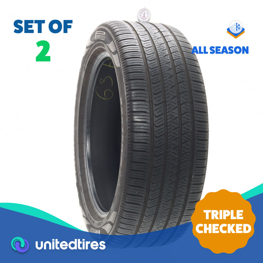 Set of (2) Used 275/50R22 Pirelli Scorpion AS Plus 3 111H – 7/32