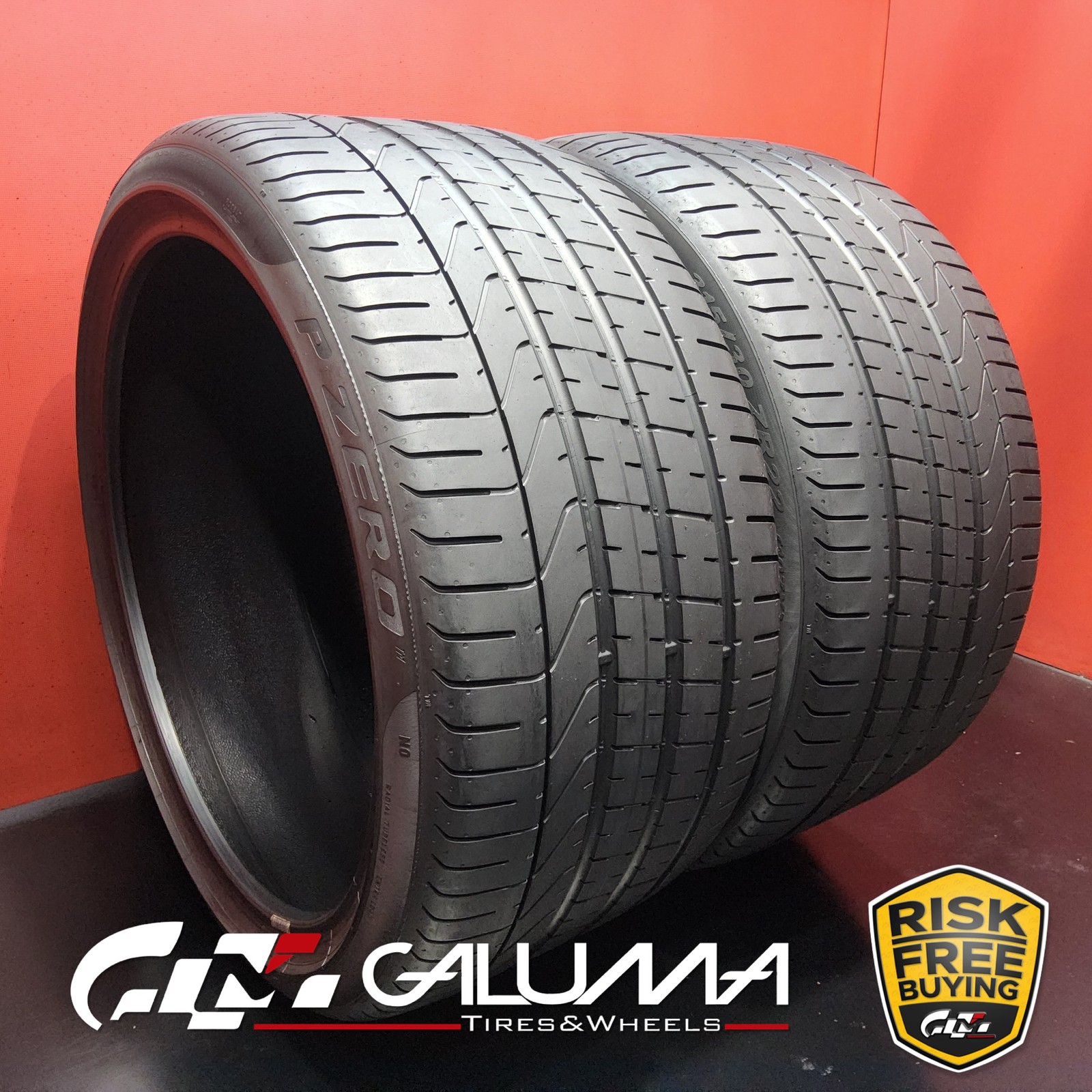 Set of 2 Tires Pirelli P Zero XL 315/30ZR22 315/30/22 3153022 No Repairs #90203