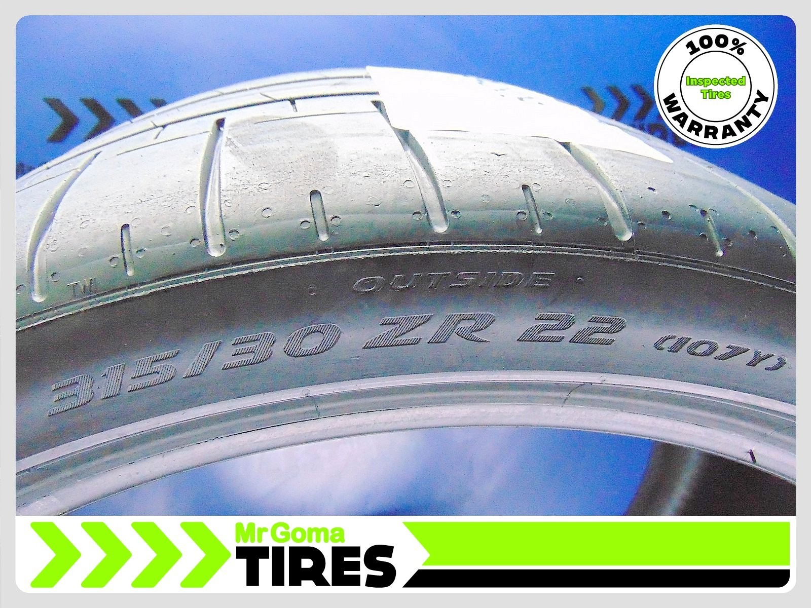 2 PIRELLI P ZERO CORSA PZC4 N0 XL 315/30R22 USED TIRES 2022 DOT 3153022