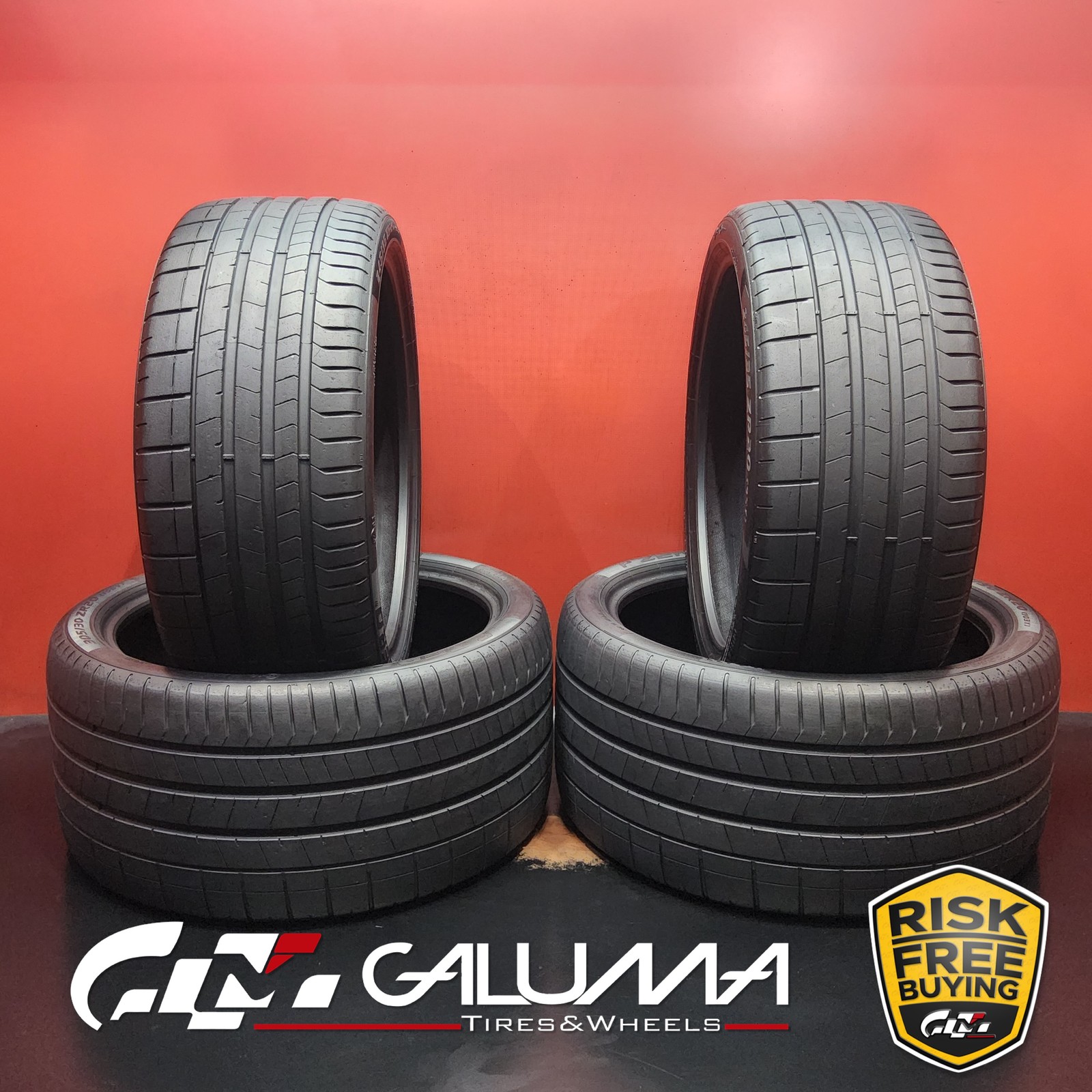 Set of 4 Tires Pirelli P-Zero (PZ4) (F02) XL 245/35ZR20 & 305/30ZR20 #95578