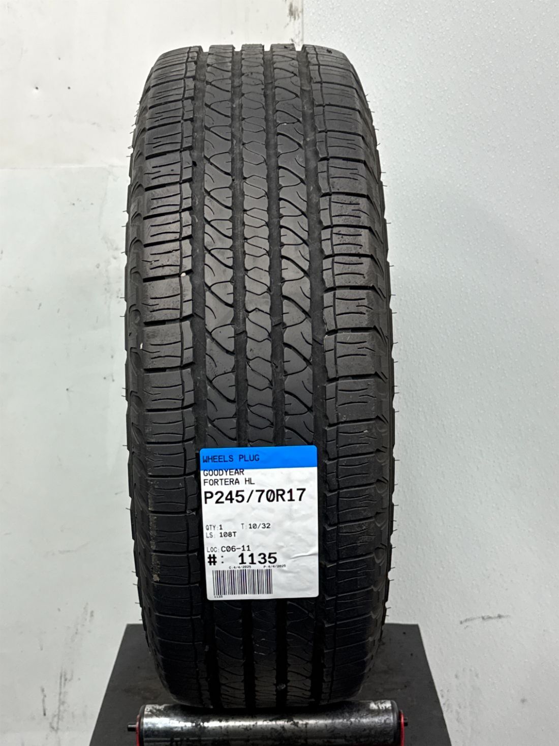Used P245/70R17 Goodyear Fortera HL 108 T – 10/32