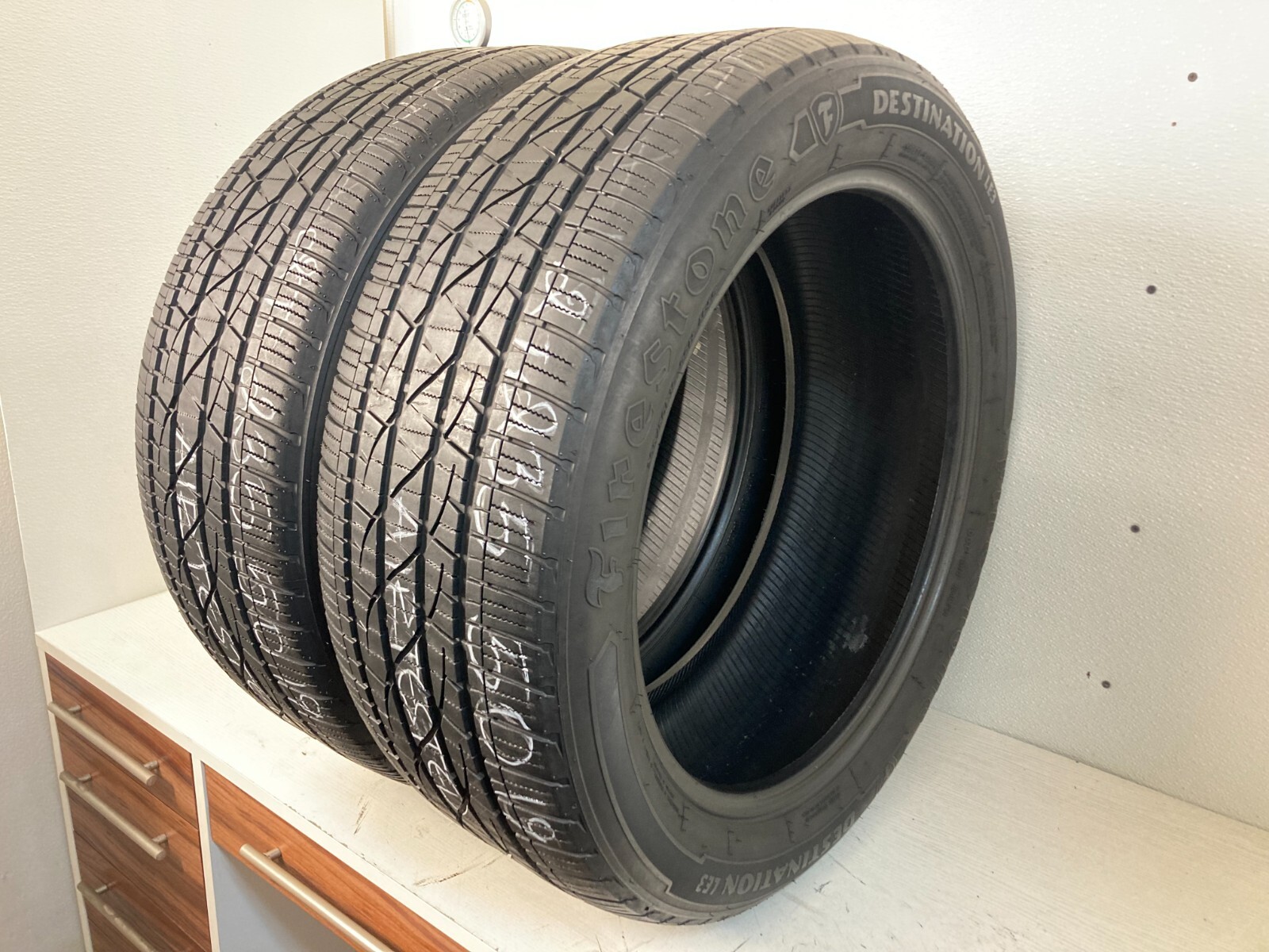 2 Tires 235 50 19 Firestone Destination LE3 (55-70% Tread) 99H NO REPAIRS