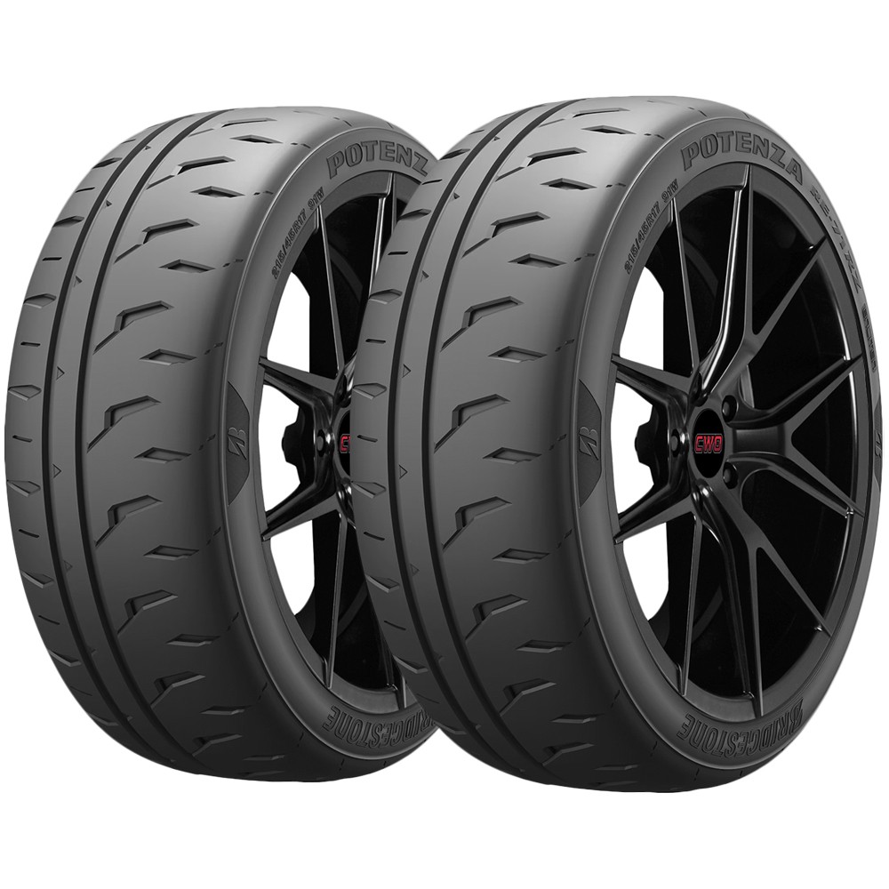 (QTY 2) 205/50R15 Bridgestone Potenza RE-71RZ 86V SL Black Wall Tires