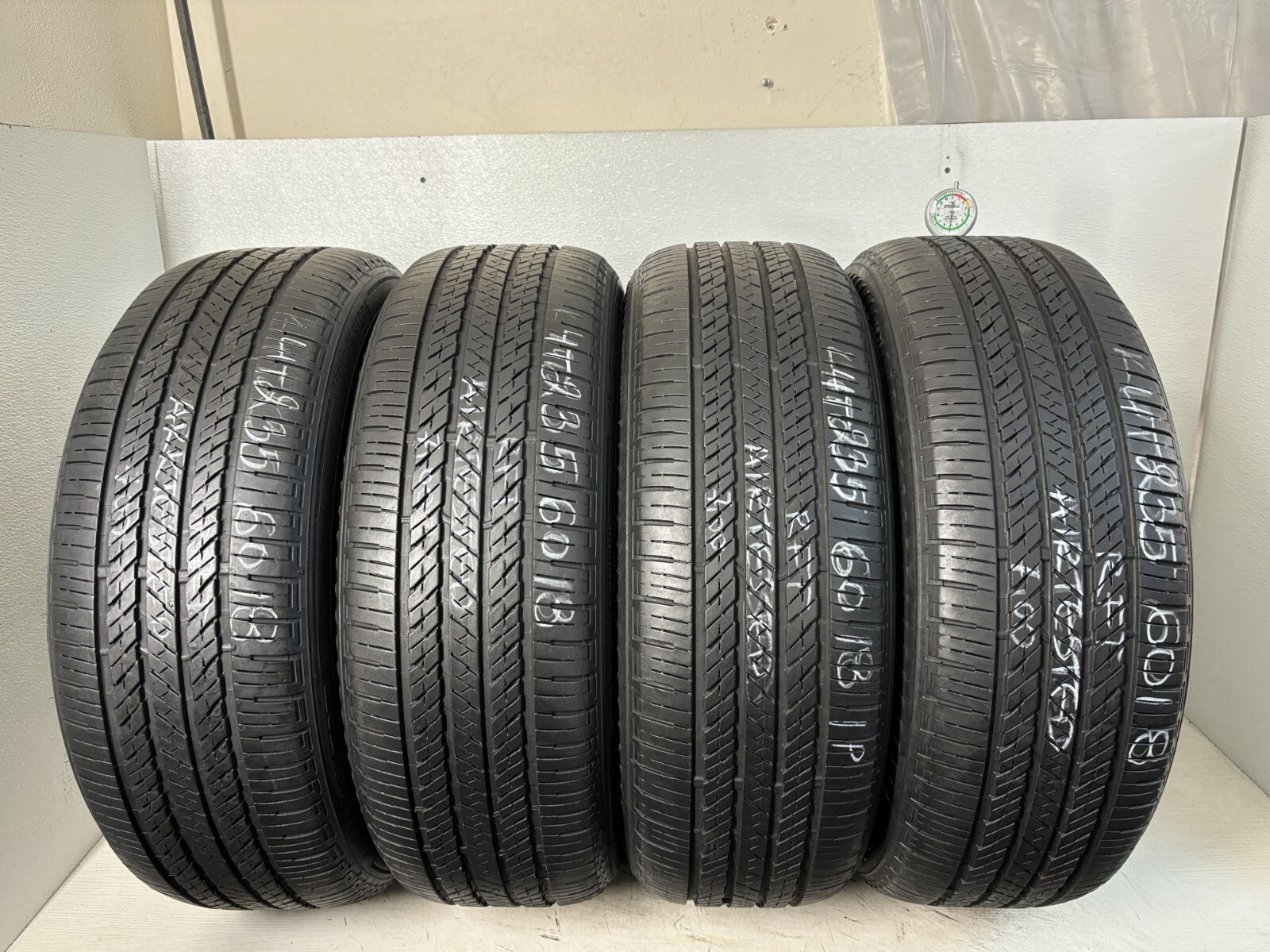 Set 4 Tires 235 60 18 Bridgestone Alenza A/S 02 Run Flat (70% Tread)