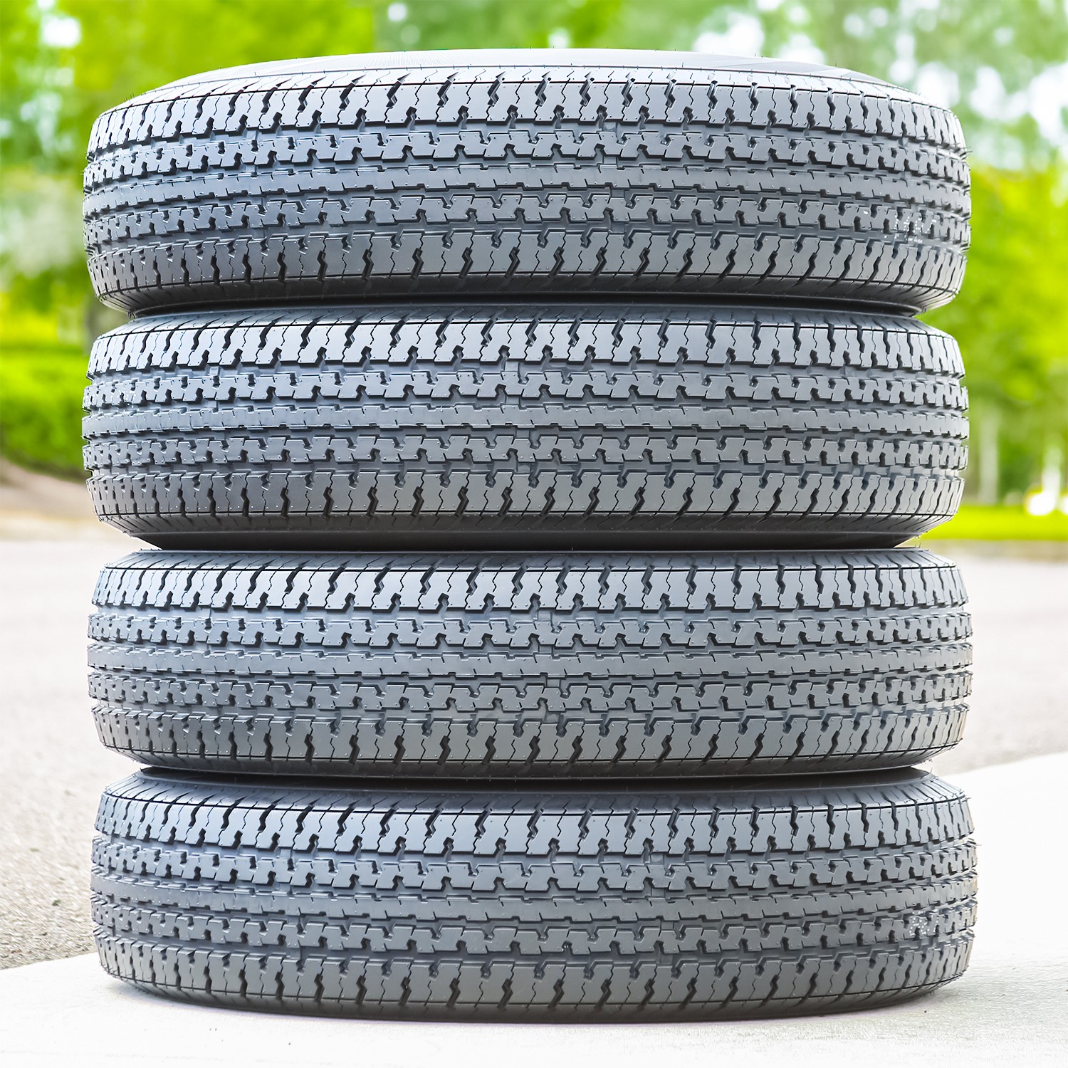 4 Tires Transeagle ST Radial II Steel Belted ST 205/75R14 Load E 10 Ply Trailer