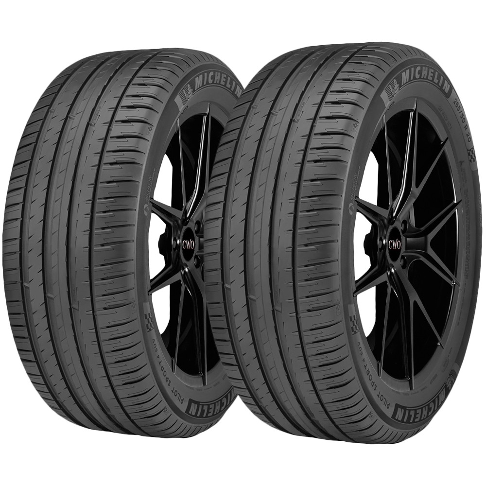 (QTY 2) 295/35R21 Michelin Pilot Sport 4 SUV 107Y XL Black Wall Tires