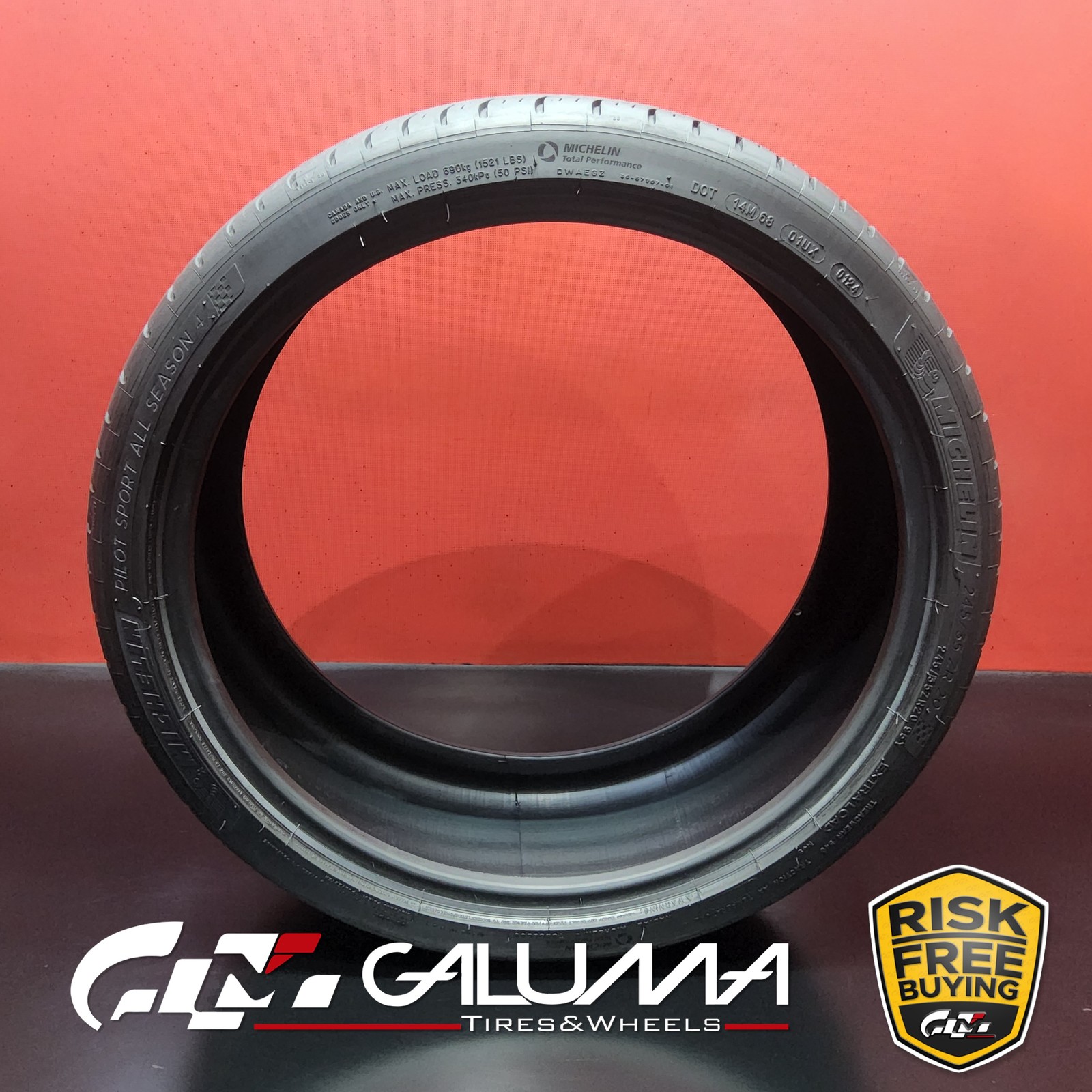 1 Tire Michelin Pilot Sport All Season 4 245/35ZR20 245/35/20 No Repairs #96295