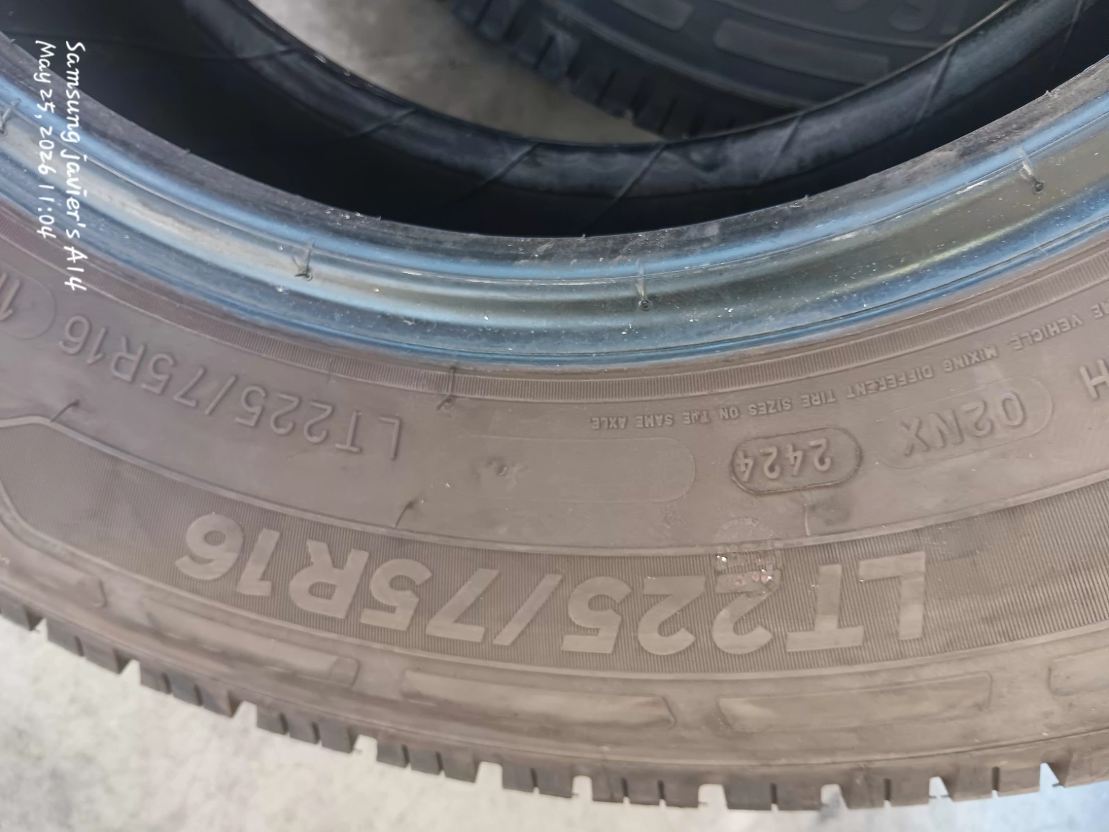 Set Of 4 Michellin 225/75/16 Load Range E Agylys Tires..real Nice Shape.2024dot