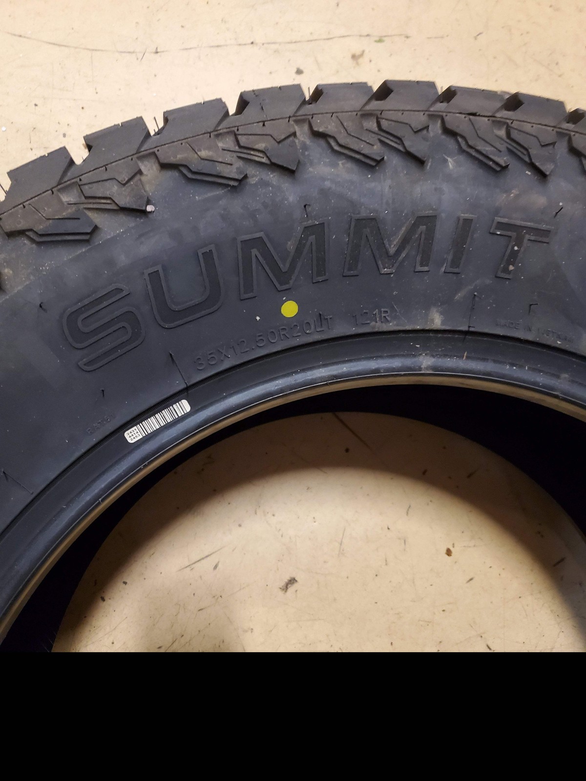 2 SUMMIT TRAIL CLIMBER AT02 BSW LT 35 12.5 20 121R 10PLY ALL TERRAIN TIRE 20920