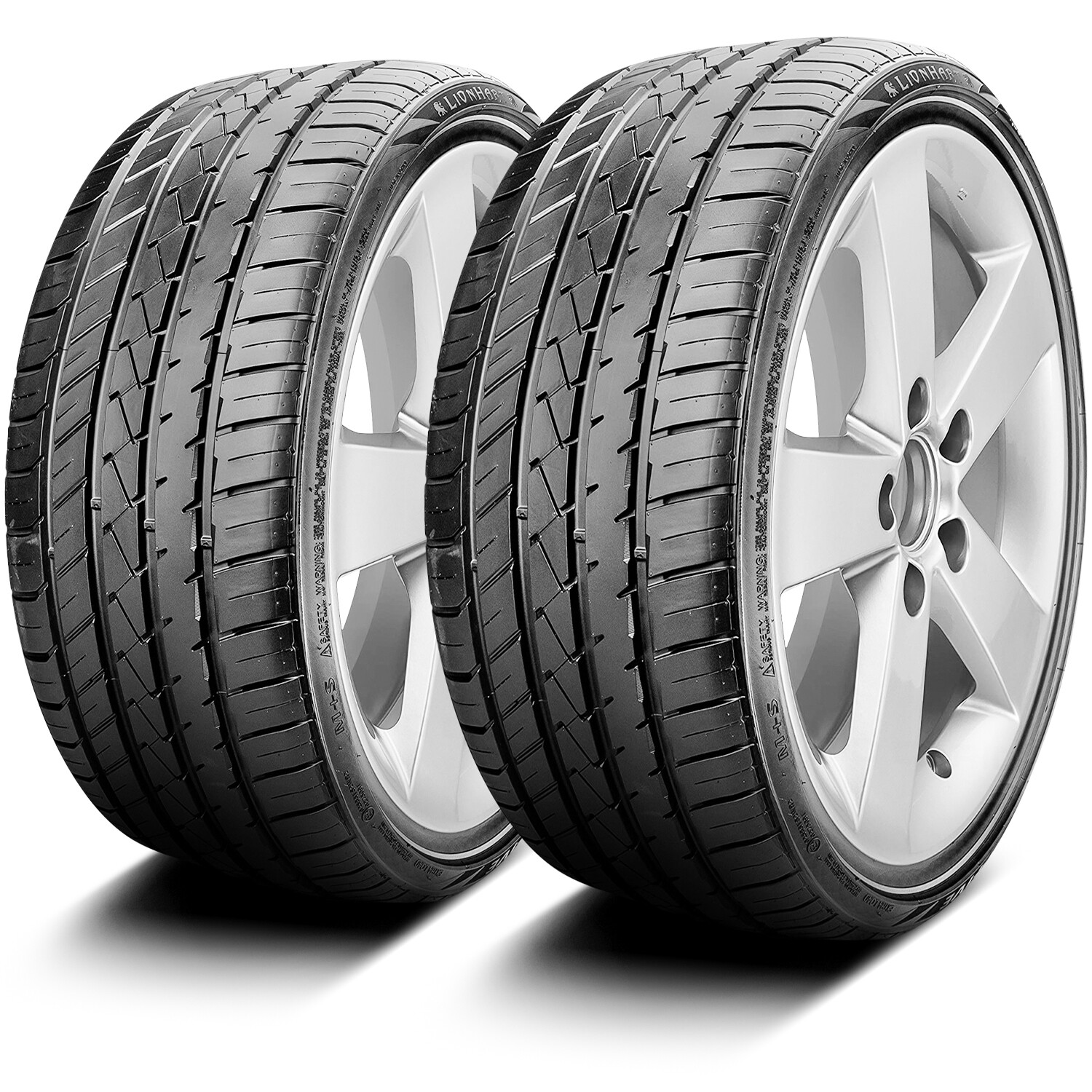 2 Tires Lionhart LH-FIVE 255/25ZR24 255/25R24 95W XL A/S Performance