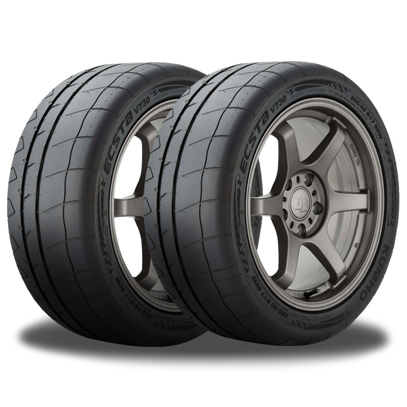 2 Kumho Ecsta V730 205/50R15 86W EXTREME Performance Summer Track Tires 200AAA