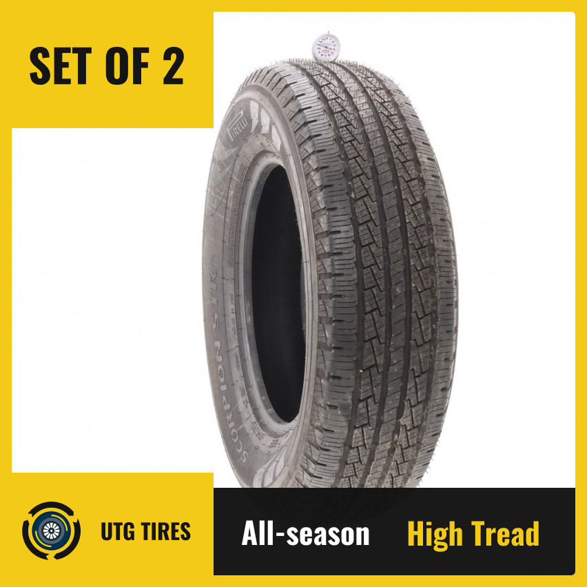 Set of (2) Used 255/70R18 Pirelli Scorpion STR A 112H – 11/32