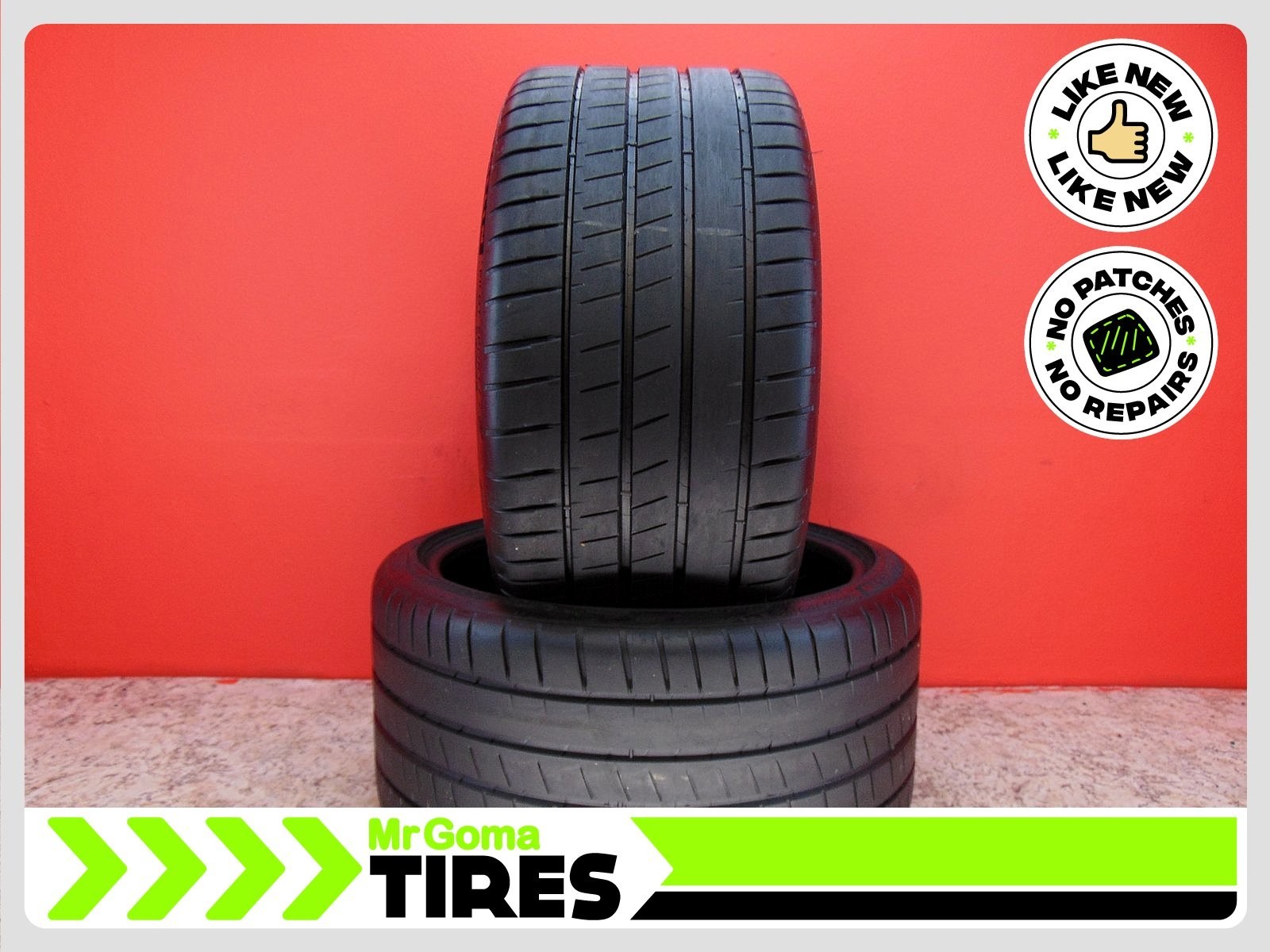 2 MICHELIN PILOT SPORT A/S 4S NAO XL 305/30ZR21 USED TIRES 9/32 TREAD 108V