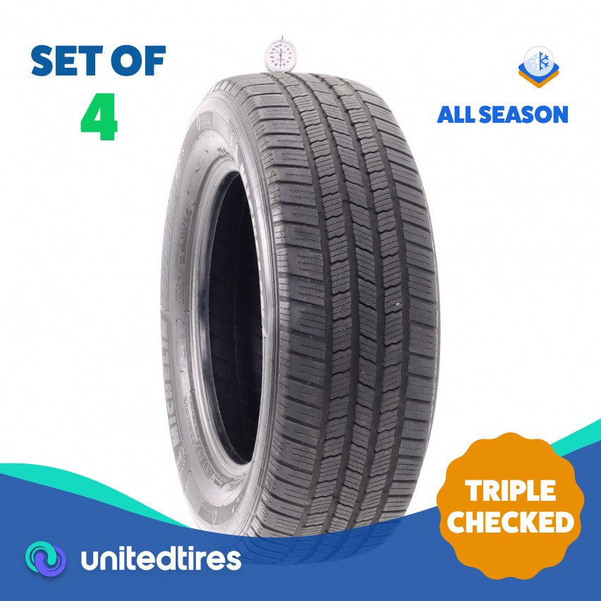 Set of (4) Used 245/65R17 Michelin Defender LTX M/S 107T – 7-8.5/32 (19IPQ)