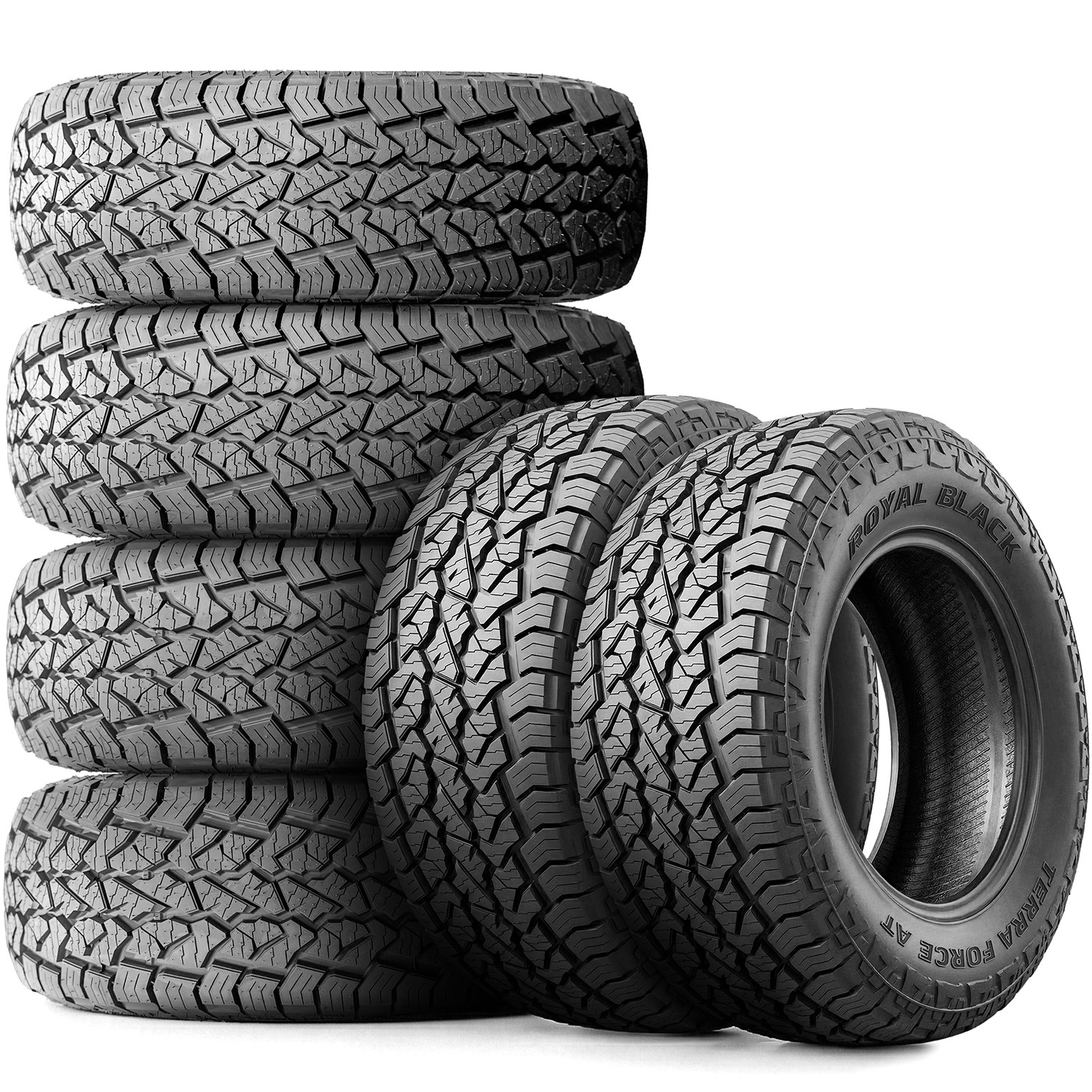4 Tires Royal Black Terra Force AT 245/65R17 111T XL A/T All Terrain
