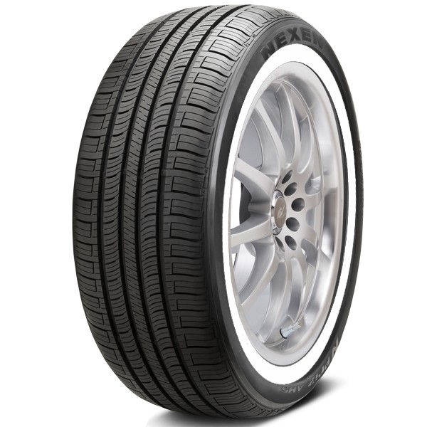 2 Nexen N’PRIZ AH5 225/75R15 102S White Wall All Season Tire 50000 Mile Warranty