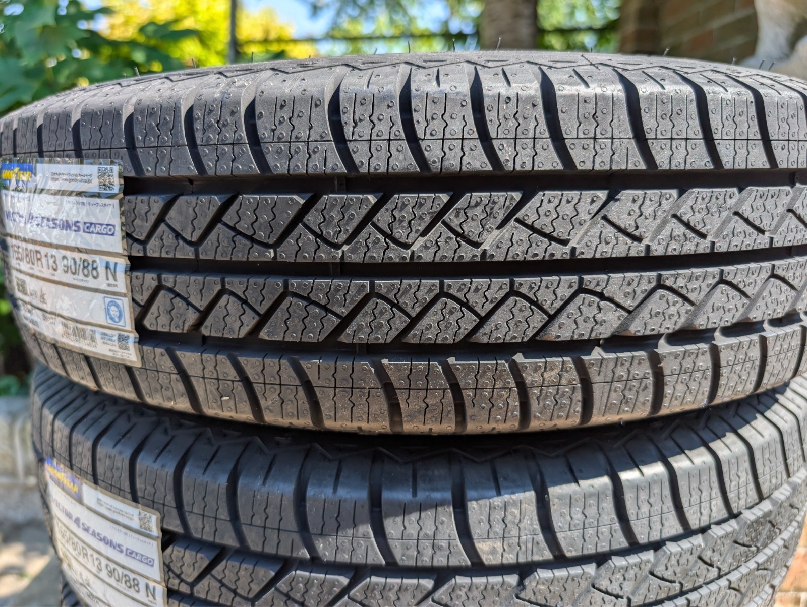 Goodyear Vector 4Seasons Kei/Mini Truck Tires 165/80R13 – 4, Brand New, 165R13