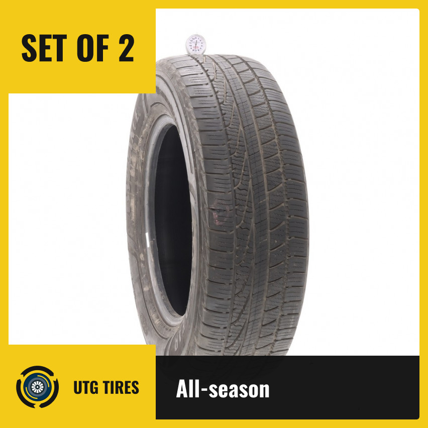 Set of (2) Used 255/65R18 Goodyear Assurance WeatherReady 111T – 7/32