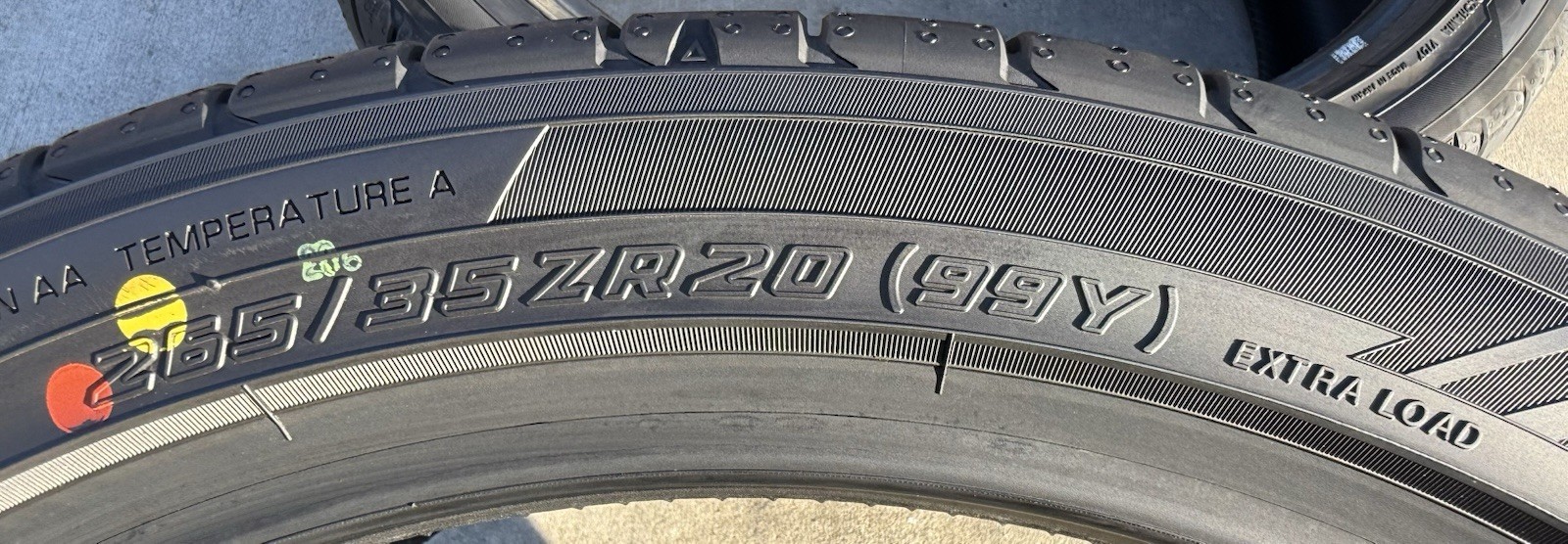 TWO BRAND NEW 265/35ZR20 Yokohama ADVAN Sport V107 Tires Like Michelin Pilot 4S!