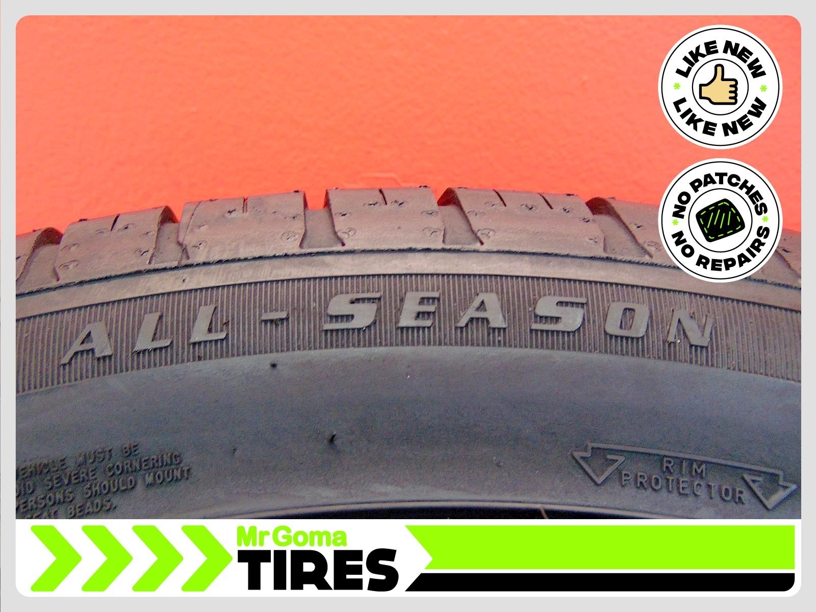 2 GOODYEAR EAGLE SPORT A/S MOE RFT XL 285/40R20 USED TIRES 7.3/32 TREAD 2854020