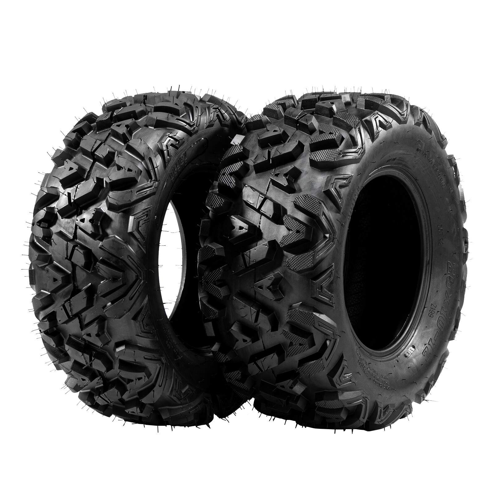 MP 25×8-12 & 25×10-12 Replacement ATV UTV SxS 6 Ply Tires Set of 4
