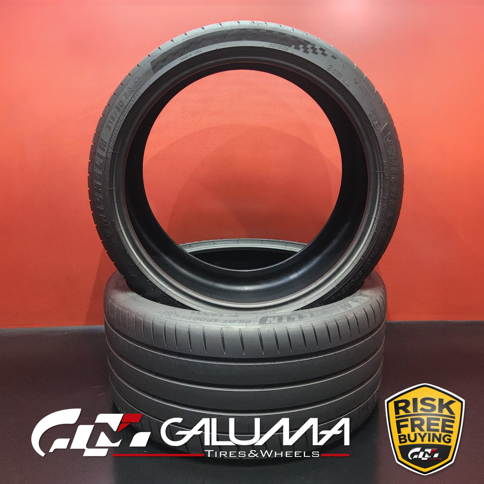 Set of 2 Tires Michelin Pilot Sport 4S ★ XL 315/30ZR22 315/30/22 107Y #95716
