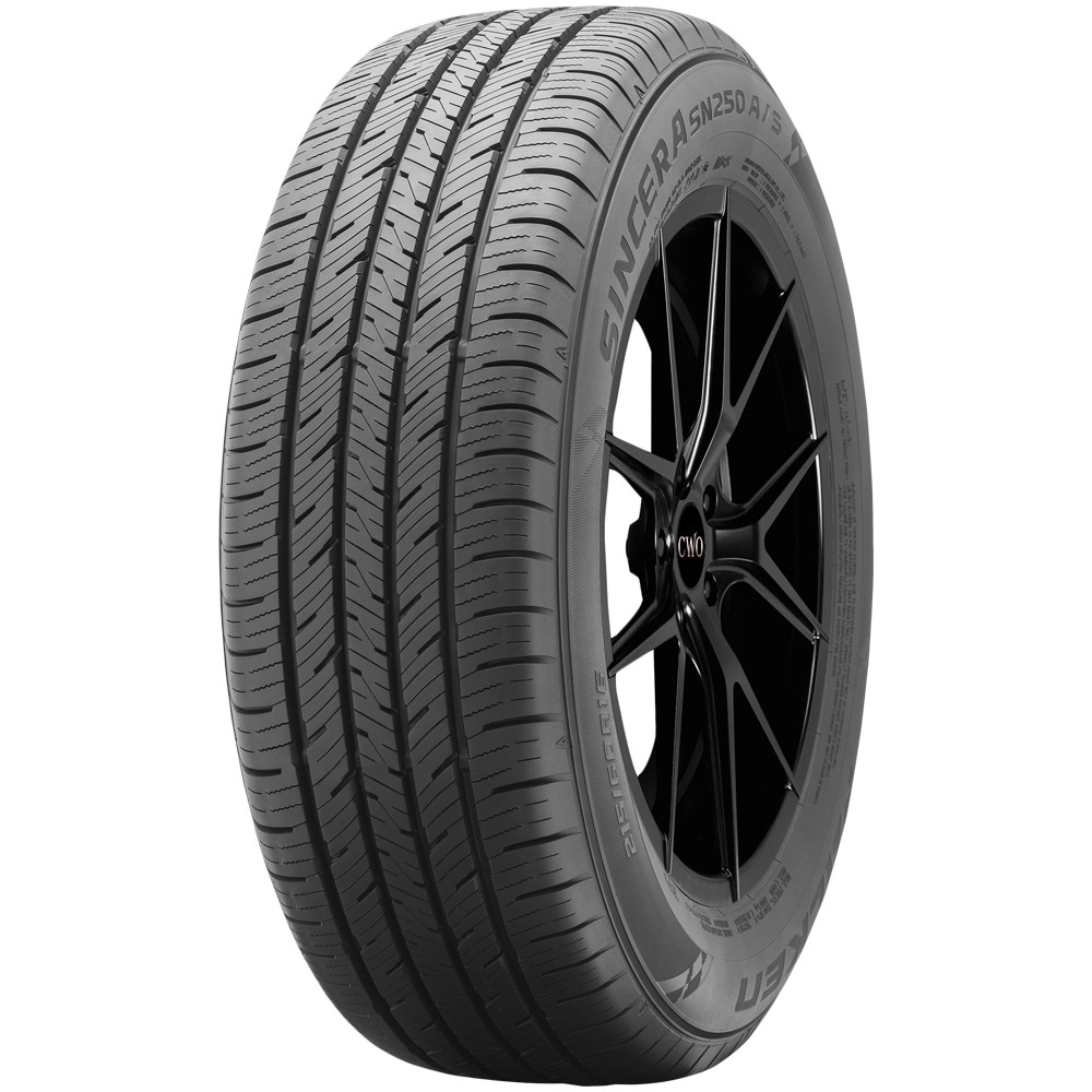 (QTY 4) 195/65R15 Falken Sincera SN250 A/S 91T SL Black Wall Tires