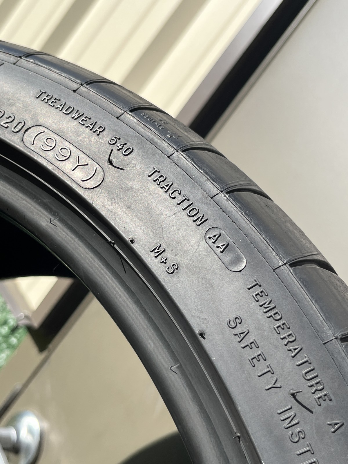 1 Tire Michelin Pilot Sport All Season 4 ZP 305/30ZR20 99Y DOT.2322 7.25/32