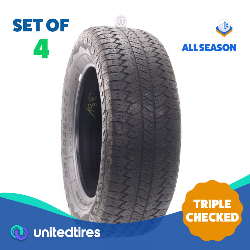 Set of (4) Used 275/60R20 Bridgestone Dueler A/T RH-S 115S – 6-7.5/32 (1A2JF)