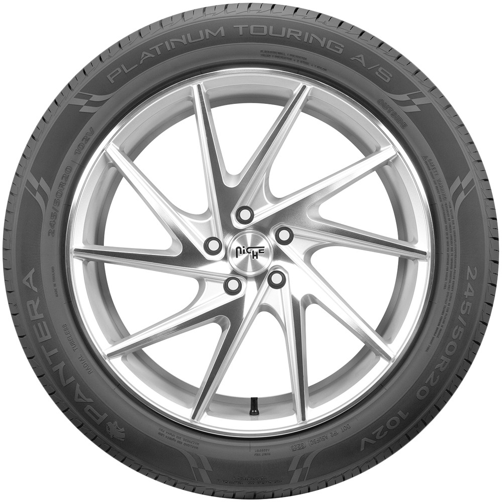 (QTY 4) 205/65R16 Pantera Platinum Touring A/S 95V SL Black Wall Tires