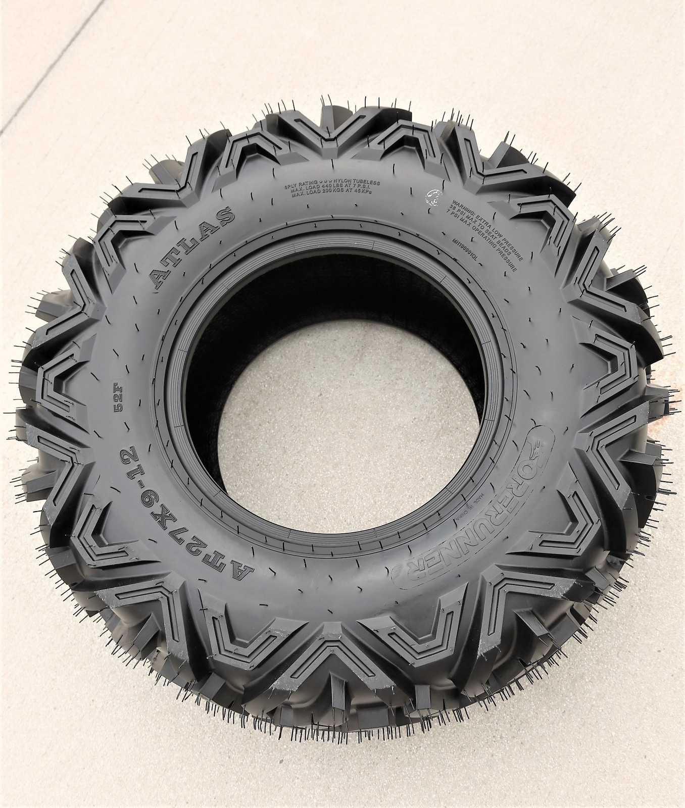 2 Forerunner Atlas 27×9.00-12 27×9-12 52F 6 Ply A/T All Terrain ATV UTV Tires