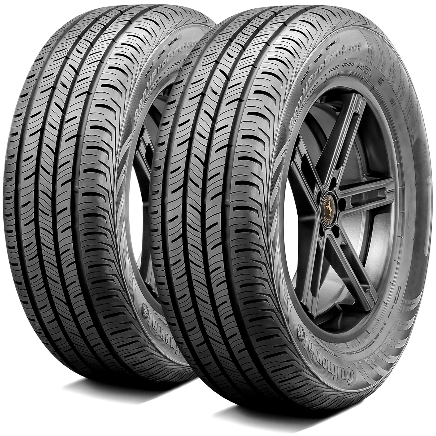 4 New Continental ContiProContact 2x 155/60R15 74T SL 2x 195/50R15 82T SL Tires