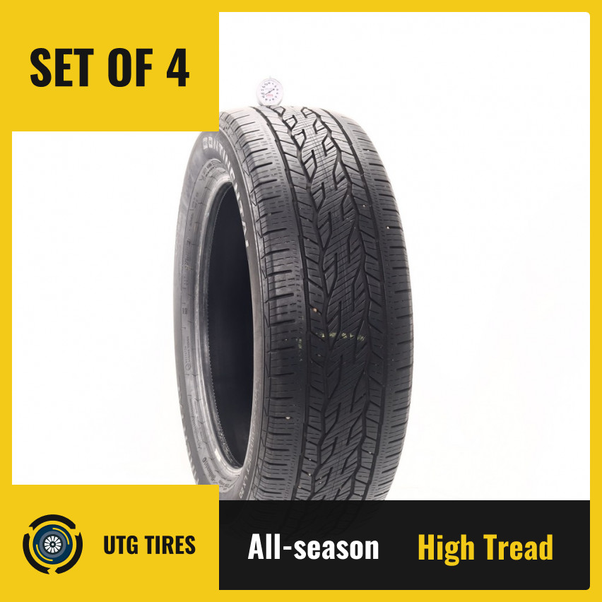 Set of (4) Used 255/55R20 Continental CrossContact LX20 107H – 9-10/32