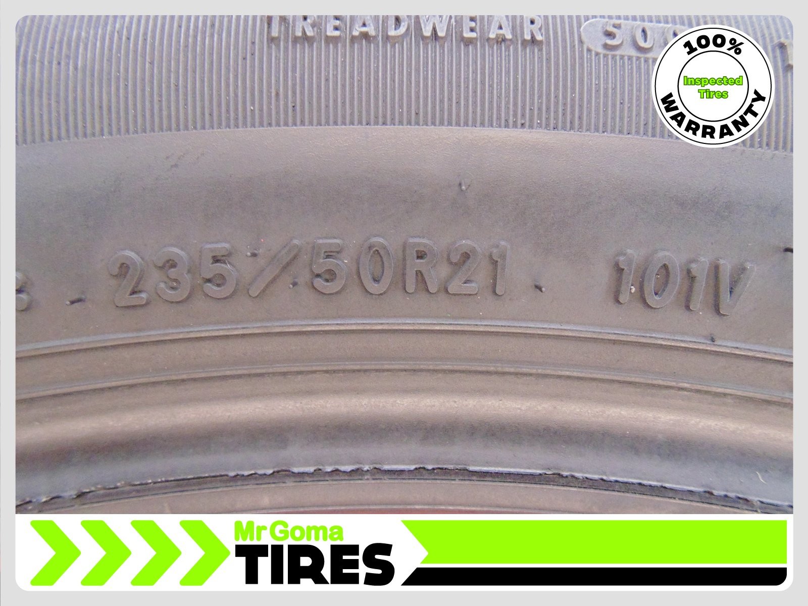 SET OF 2 GOODYEAR EAGLE TOURING 235/50R21 USED TIRES 7.6/32 TREAD 101V 2355021