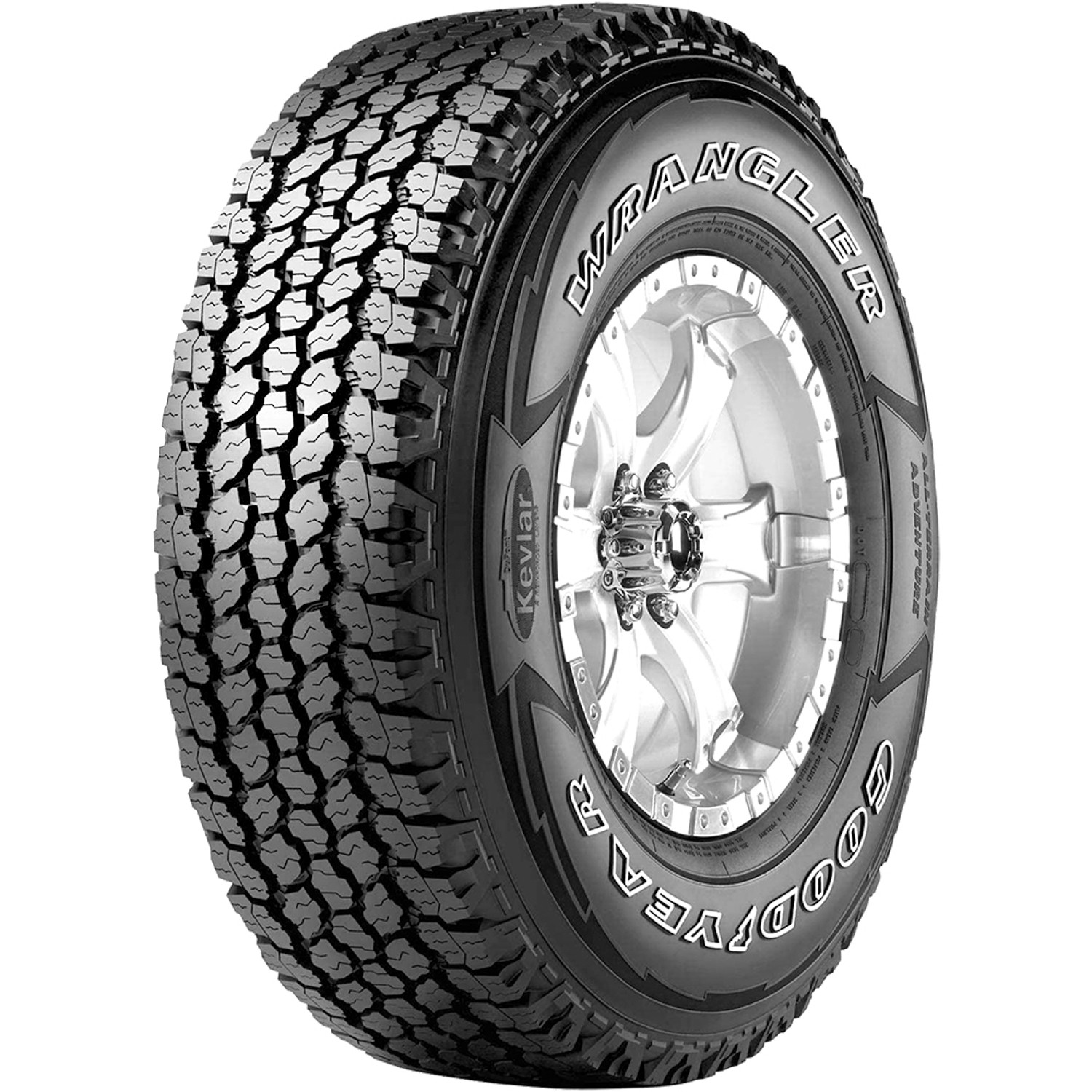 4 Tires Goodyear Wrangler All-Terrain Adventure With Kevlar 245/75R16 111T A/T
