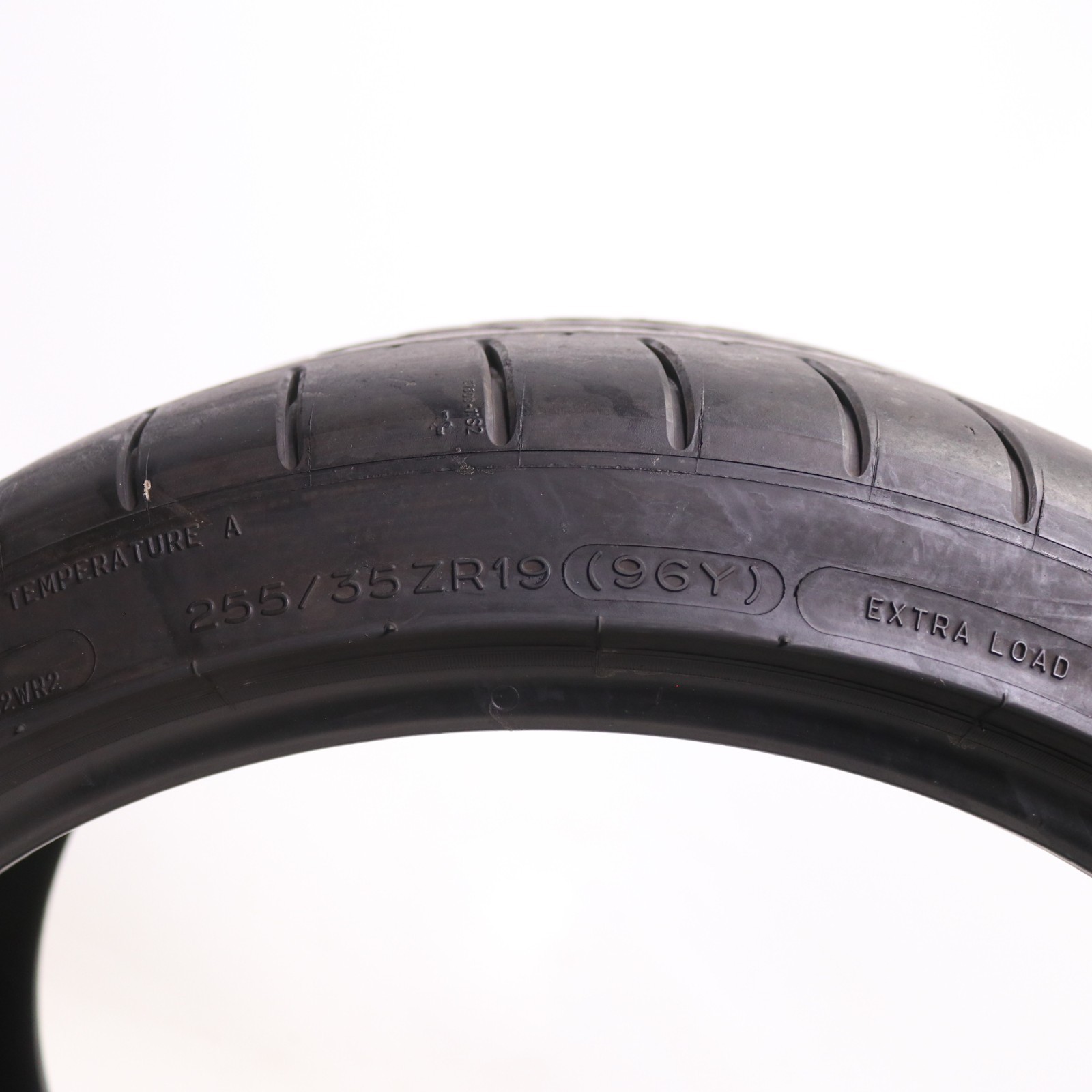 Set of 2 Used 255/35ZR19 Michelin Pilot Super Sport – 96Y – 8-9/32