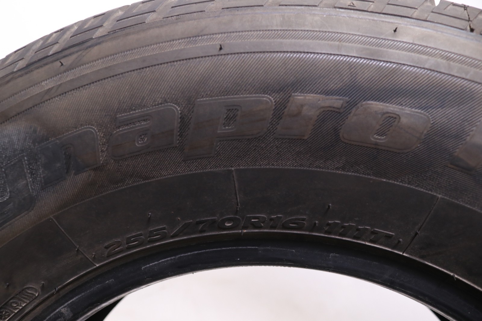 Set of 2 Take off 255/70R16 Hankook DynaPro HT – 111T – 9.5/32 No Repairs