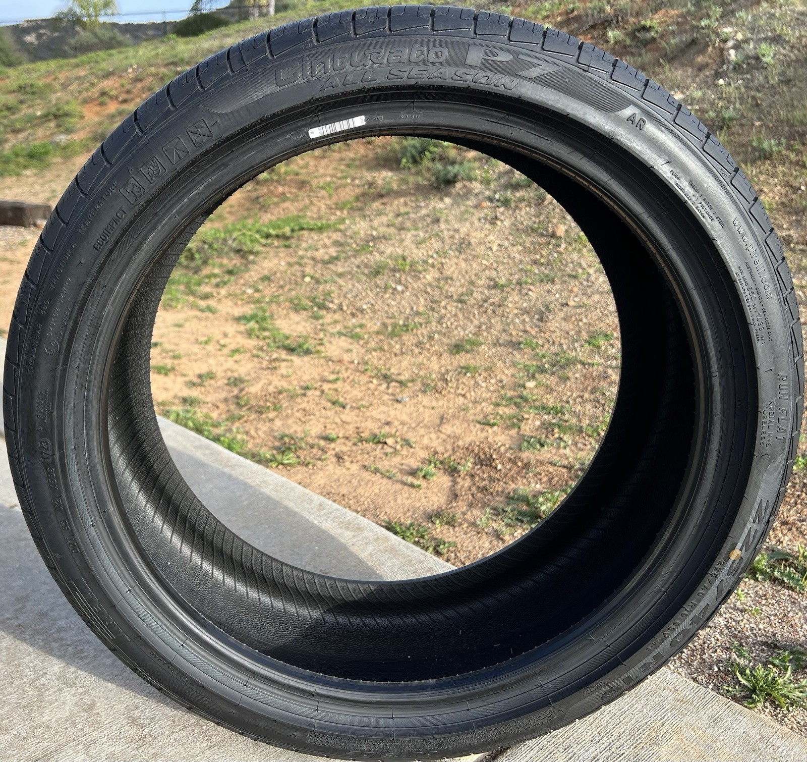 TWO NEW 225/40R19 Pirelli Cinturato P7 A/S AS All Season BMW Run Flat RFT Tires