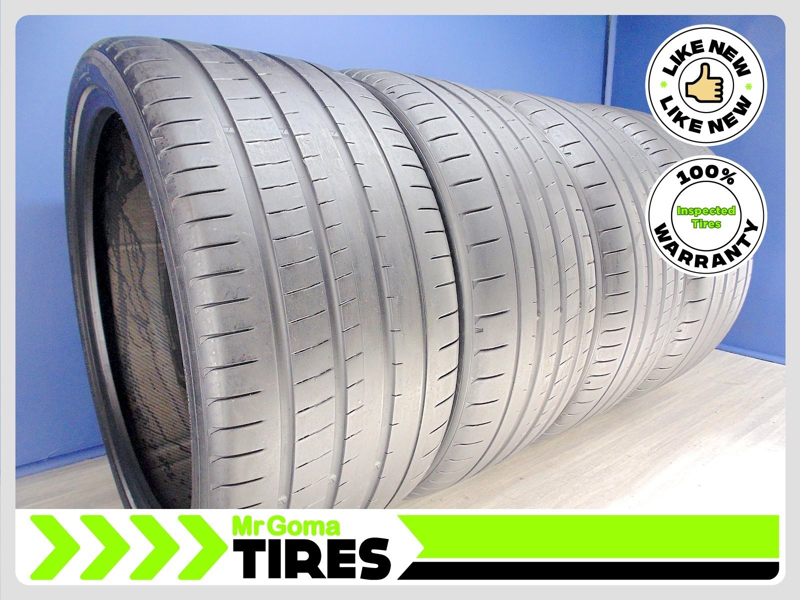 4 YOKOHAMA ADVAN SPORT V107 BMW X7 315/30ZR23 & 275/35R23 USED TIRES 8.1/32TREAD