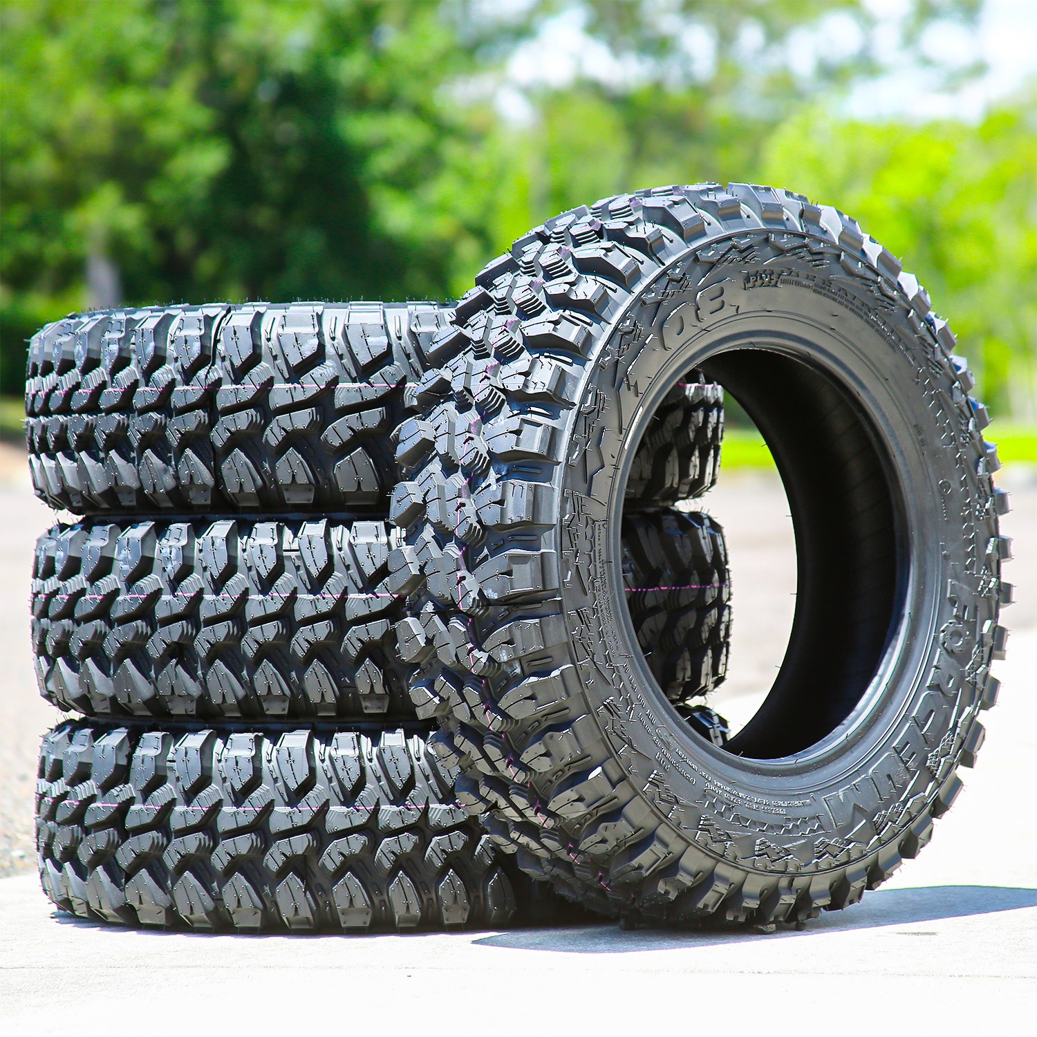 2 Tires LT 165/80R13 Forceum M/T 08 Plus MT Mud Load D 8 Ply