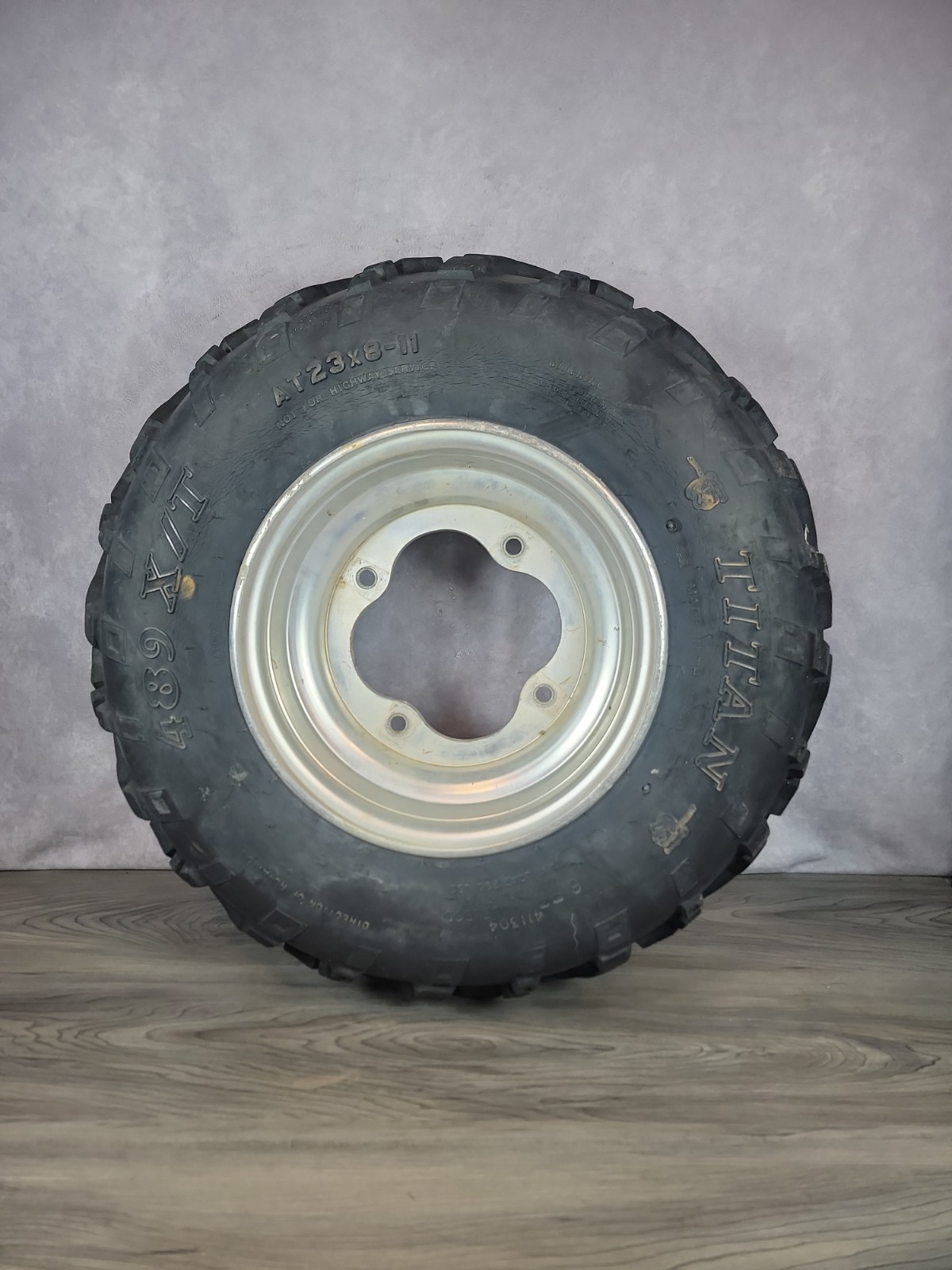 Titan AT23x8‑11 Tire & Rim | 23×8‑11 ATV Front Wheel Used ATC 200X