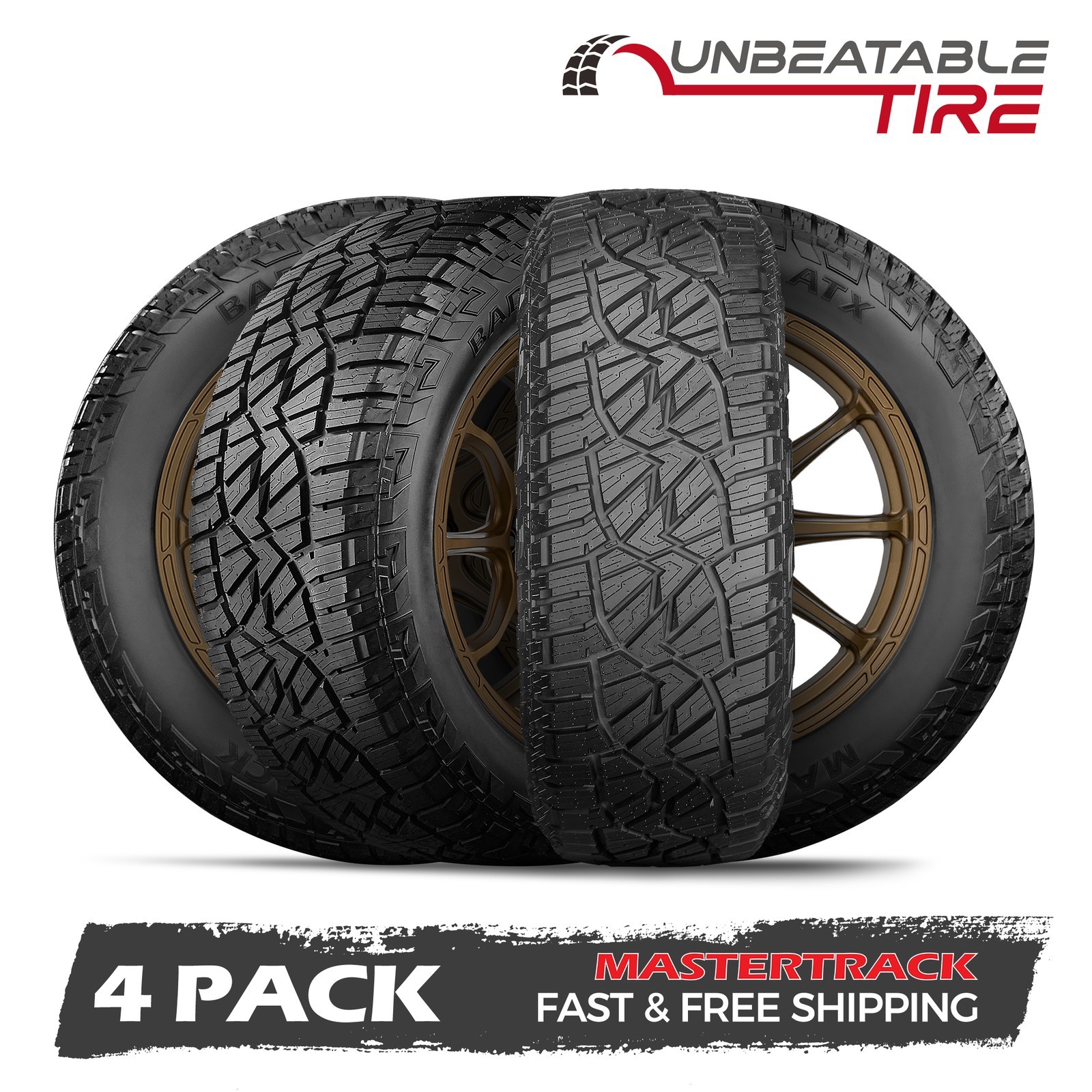 Set of 4 Mastertrack BADLANDS ATX 245/60R20 107H All-Season All-Terrain SUV Tire