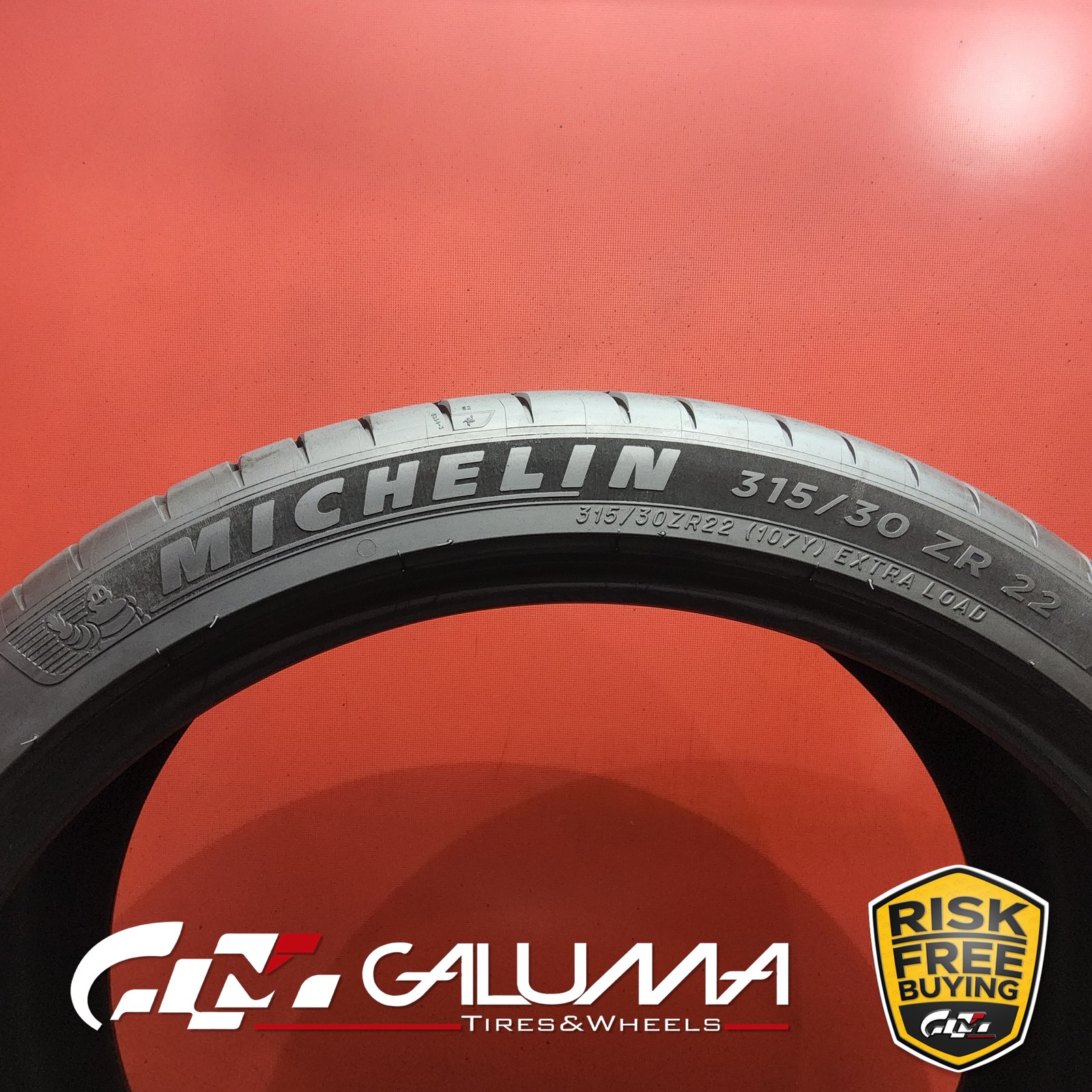 Set of 2 Tires LikeNEW Michelin Pilot Sport 4S ★ XL 315/30ZR22 No Repairs #96293