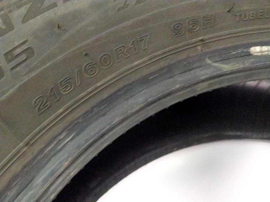 215/60 R17 96H BRIDGESTONE TURANZA T005 5.27MM 5.53MM 5.66MM 5.01MM A0321 TYRE