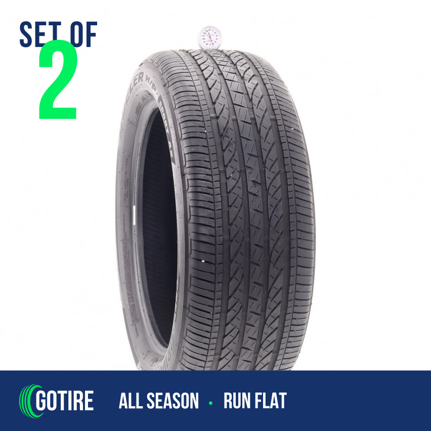 2 X Used 245/50R19 Bridgestone Dueler H/P Sport AS RFT 105H – 6.0/32